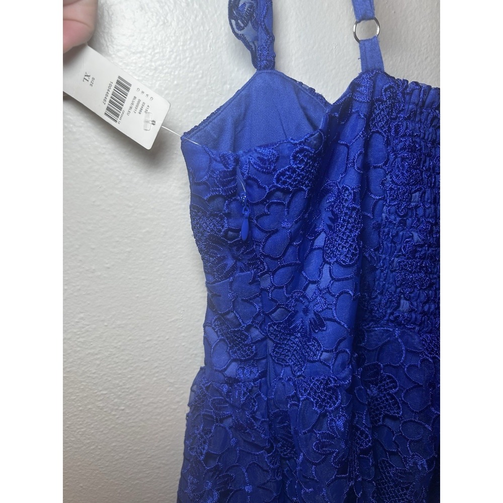 NWT Anthropologie NWT Ruffle-Strap Corset Sweetheart Lace Mini Dress Size XL - Picture 8 of 11